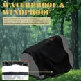 thumbnail image 2 of AYAMAYA Riding Lawn Mower Cover, Heavy Duty 420D Oxford Cover for Rider Garden Tractor Waterproof UV Protection Fits Decks up to 54", Black & Gray, 2 of 8