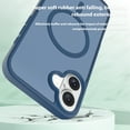 thumbnail image 4 of Dteck for iPhone 16 Case, Compatible with MagSafe, Shockproof Military-Grade Protection, Magnetic Phone Case for iPhone 16, Frosted Blue, 4 of 4