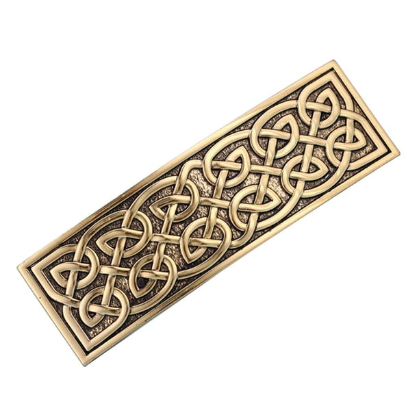 Pinza para el pelo vikinga grande: pasador para el pelo para accesorios de cabello grueso para mujeres y dorado 02