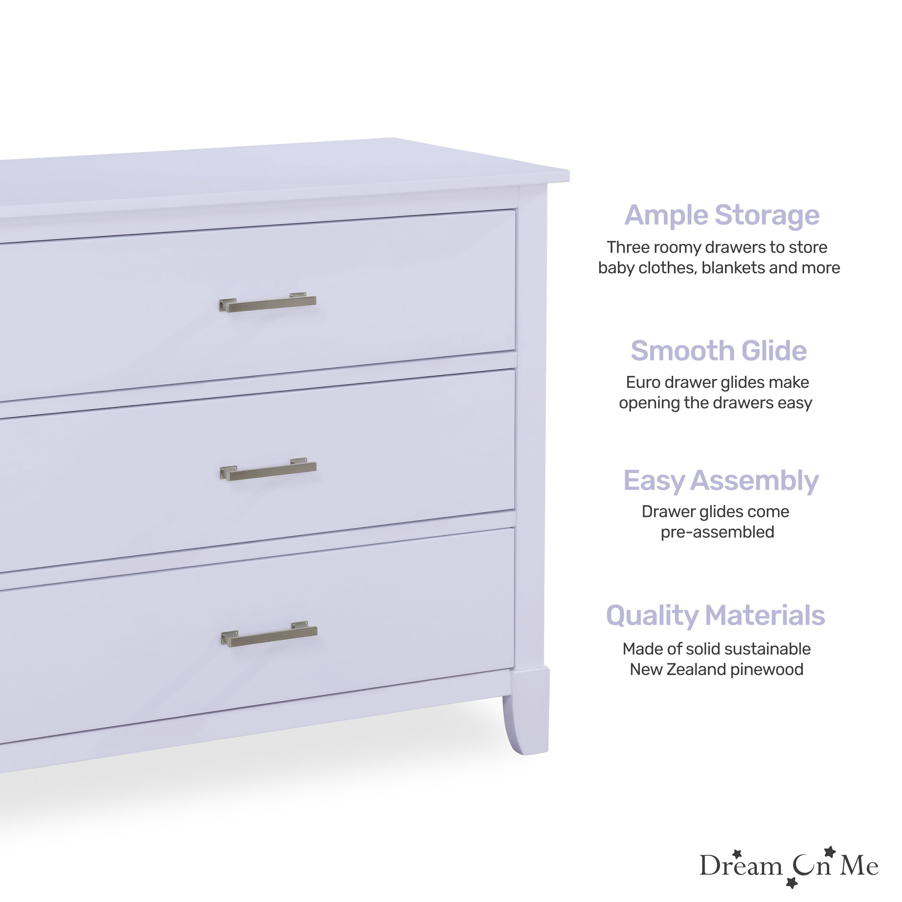 Dream On Me Ollie Dresser, Silver Grey Pearl - Walmart.com