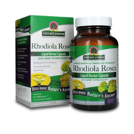 Nature's Answer Extractacaps Rhodiola Rosea Stress Support Capsules, 90 Ct