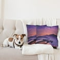thumbnail image 4 of Ambesonne Landscape Throw Pillow Cover 2 Pack, Lake in Nantou Taiwan, 18", Pink Purple, 4 of 7