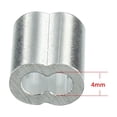 thumbnail image 3 of Mangas de aluminio para cable de 4 mm y 5/32 pulgadas, clip de crimpado en bucle, 25 piezas, 3 of 5