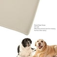 thumbnail image 6 of Rupoun Premium Silicone Pet Feeding Mat Prevent Spill Washable Dishwasher Safe Slip Proof Large Dog Placemat for Water Food Bowl 24 x 15.7 inches / 61 x 40 cm Beige, 6 of 9
