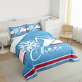 thumbnail image 3 of Homewish Sport Cheerleading 2pcs Bedding Comforter Set For Kids Children Teens Girls,Geometric Stripes Twin Comforter Sets,Girly Dreamy Dance Breathable Bedding Set,Luxury Bedroom Decor,Reversible, 3 of 8
