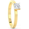 thumbnail image 4 of 2.00 Ct Brilliant Princess Cut Natural Moissanite Engagement Rings for Ladies Fine 18K Yellow Gold, 4 of 9