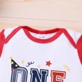 thumbnail image 5 of OBEEII Baby Boys First Birthday Outfits One Year Old Birthday Clothes Long Sleeve Romper with Pants Fall Winter Infant Boys Outwear, 5 of 9