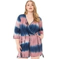 thumbnail image 5 of Tie Dye Wrap Plussize Romper 1XL, 5 of 8
