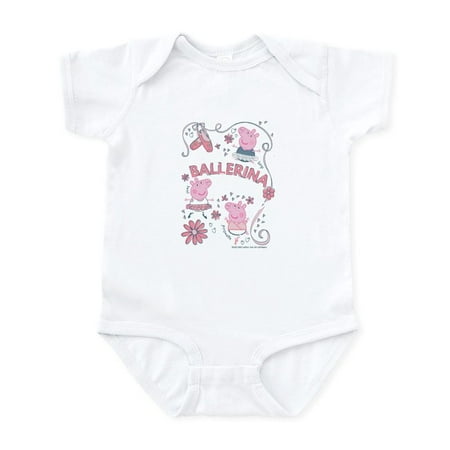 

CafePress - Peppa Pig Ballerina Academy Body Suit - Baby Light Bodysuit Size Newborn - 24 Months