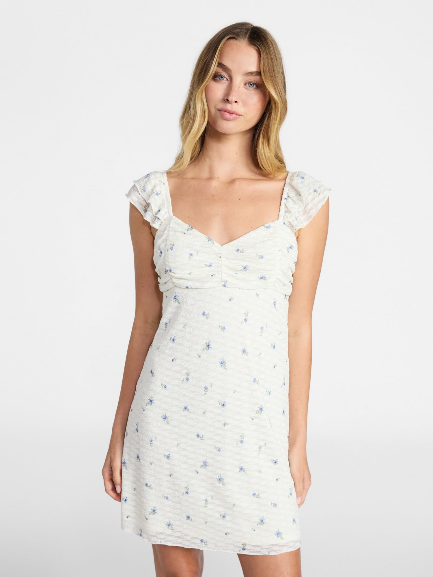 No Boundaries Christmas Tree Tinsel Mini Dress, Women's - Walmart.com