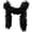 black, variant on Detachable Tulle Boa Shawl, White Bridal Ruffle Cape, 11.81x78.74inch
