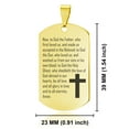 thumbnail image 2 of Stainless Steel Beloved Prayer Dog Tag Pendant Necklace, 2 of 3