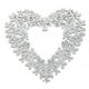 thumbnail image 3 of Corona de San Valentín con forma de corazón, letrero romántico para pared, decoración para el día de San Valentín. Blanco, 3 of 9