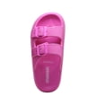 thumbnail image 4 of Cushionaire Fame Pillow Recovery Sandals for Women, Adjustable Double Buckle Waterproof EVA Cloud Slides for Women, 4 of 6