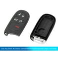 thumbnail image 4 of GQ4-54T for JEEP Replacement 4+1 Button Key Fob Shell Case Black for Jeep Grand Cherokee 2014-2018, 4 of 8
