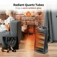 thumbnail image 3 of Comfort Zone Quartz Tower Space Heater with Thermostat, 3 of 6