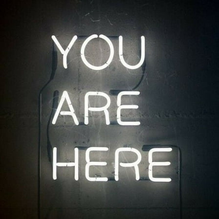 Queen Sense 14" You Are Here Neon Sign Acrylic Man Cave Handmade Neon Light 114YAHWA