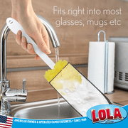 Lola Products LOLA "The Original" Kitchen Sponge Puff Bottle Cleaner, Flower Shaped Foam - 1 CT — $9.09 (20% off)