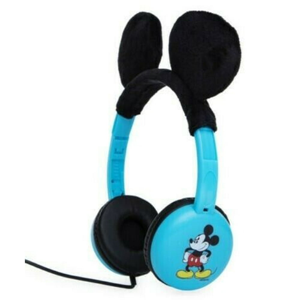 Disney Mickey Mouse Kid Safe Headphones Blue/Black Ages 6+ Walmart