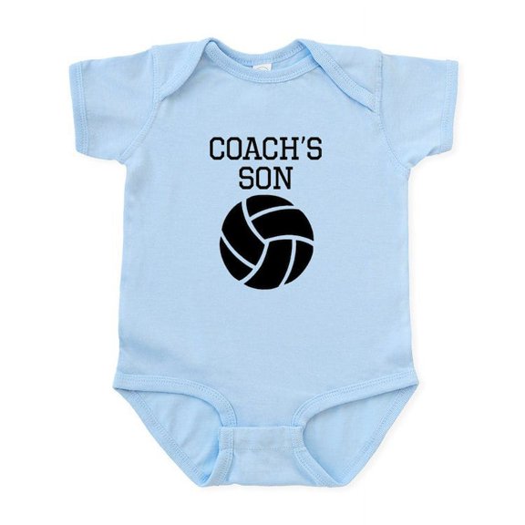 CafePress - Volleyball Coachs Son Body Suit - Baby Light Bodysuit, Size Newborn - 24 Months