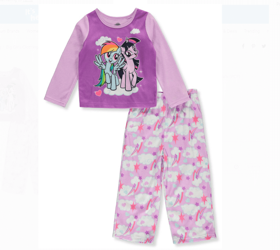 Baby Girls Sleepwear Fleece Pajama Set 2T