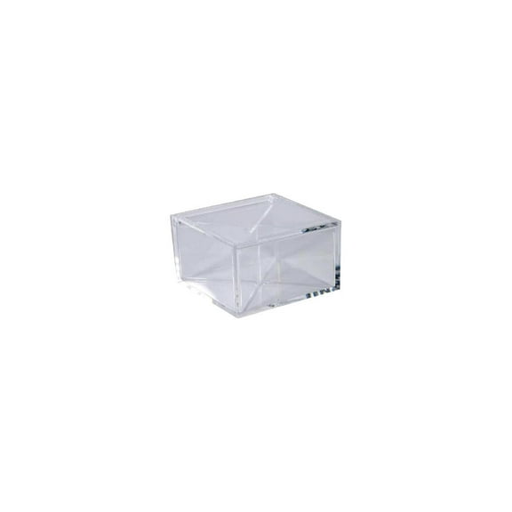 Clear Acrylic Boxes 4 sections 3.94"X3.94"X2.36" 4 Pack