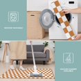 thumbnail image 6 of Orange and White Checkerboard Pattern Kitchen Rugs Sets Of 3,Kitchen Runner Rugs Non Skid Washable,Decorative Kitchen Floor Mats for Kitchen,Sink,Laundry,17"x30"+ 17"x47" + 17"x59", 6 of 6