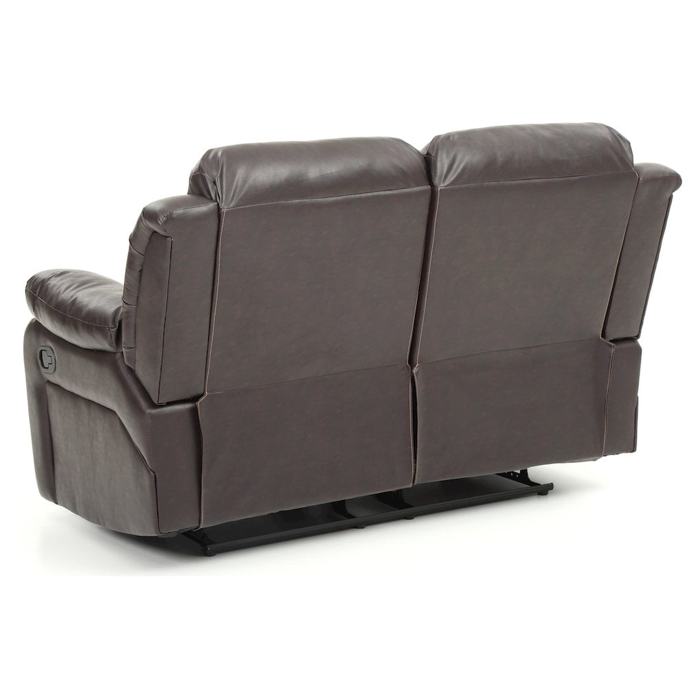 Glory Furniture Daria Reclining Loveseat in Dark Brown Color