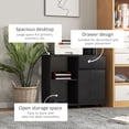 thumbnail image 4 of HOMCOM Armoire de Classement Mobile avec Étagères de Rangement et Tiroir, 4 of 10