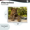 thumbnail image 3 of Leopard Gazing Relaxation White Framed Giclee Art, design by MJ Photography, 3 of 9
