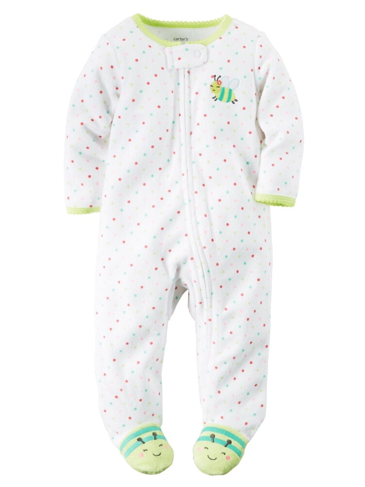 Carters Sleep Play Terry Snap Up Footie Sleeper Footed Outfit Girls Boys PJ 1 pc 