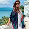 thumbnail image 6 of the Hands of Prayer Chiffon Yarn Silk Hair Scarf for Women - Breathable Translucent Lightweight Wrap Shawl - 180x73cm Size Accessory, 6 of 6