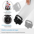 thumbnail image 4 of Volhoply - Botellas de agua aisladas con popote a granel, paquete de 8, no adecuadas para sublimación, botella deportiva de acero inoxidable de 22 onzas con tapa de asa, tazas de agua de viaje de, 4 of 7