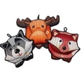 thumbnail image 1 of Juguetes de Peluche para Perros HuggleHounds HuggleTuff Paquete de 3 Resistentes con Chirriador, 1 of 6
