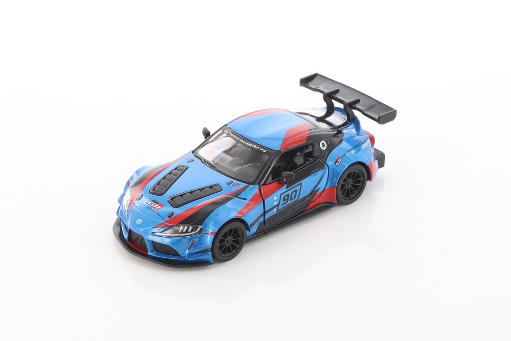 Toyota GR Supra 1:32 Scale Model Car Diecast Kids Toy Vehicle Pull Back Blue 