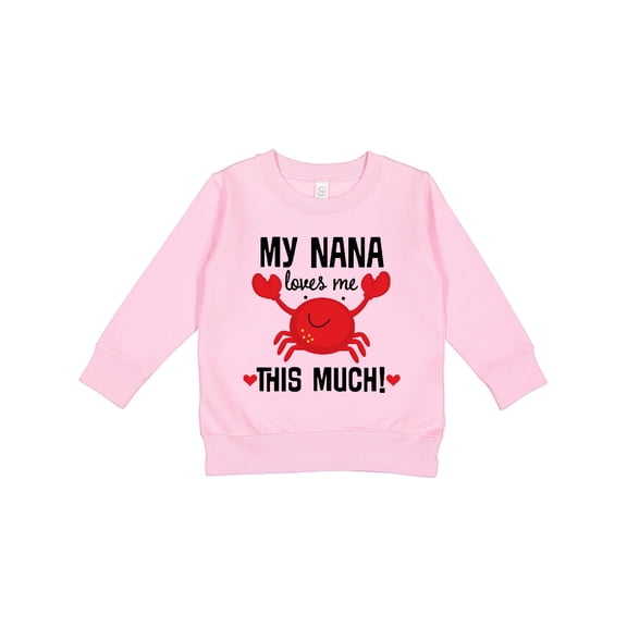 Inktastic Nana Loves Me Grandson Toddler Sweatshirt