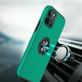 thumbnail image 5 of For Apple iPhone 12 /12 Pro (6.1") Slim Hybrid 360 Degree Rotatable Metal Invisible Ring Stand Holder Fit Magnetic Car Mount Cover ,Xpm Phone Case [Green], 5 of 7