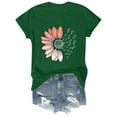 thumbnail image 3 of outfmvch Sunflower Shirts for Women,Shirts for Women,Sunflower Butterfly Printed Shirt,Short Sleeve Shirts for Women,Graphic T-shirt,Workout T Shirts Plus Size Tops Trendy Clothes 2025 Spring Tee, 3 of 8