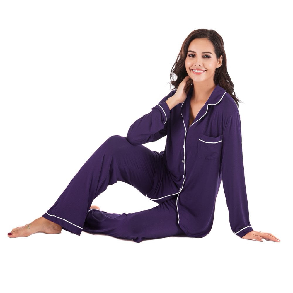 Purple ladies pyjamas hotsell
