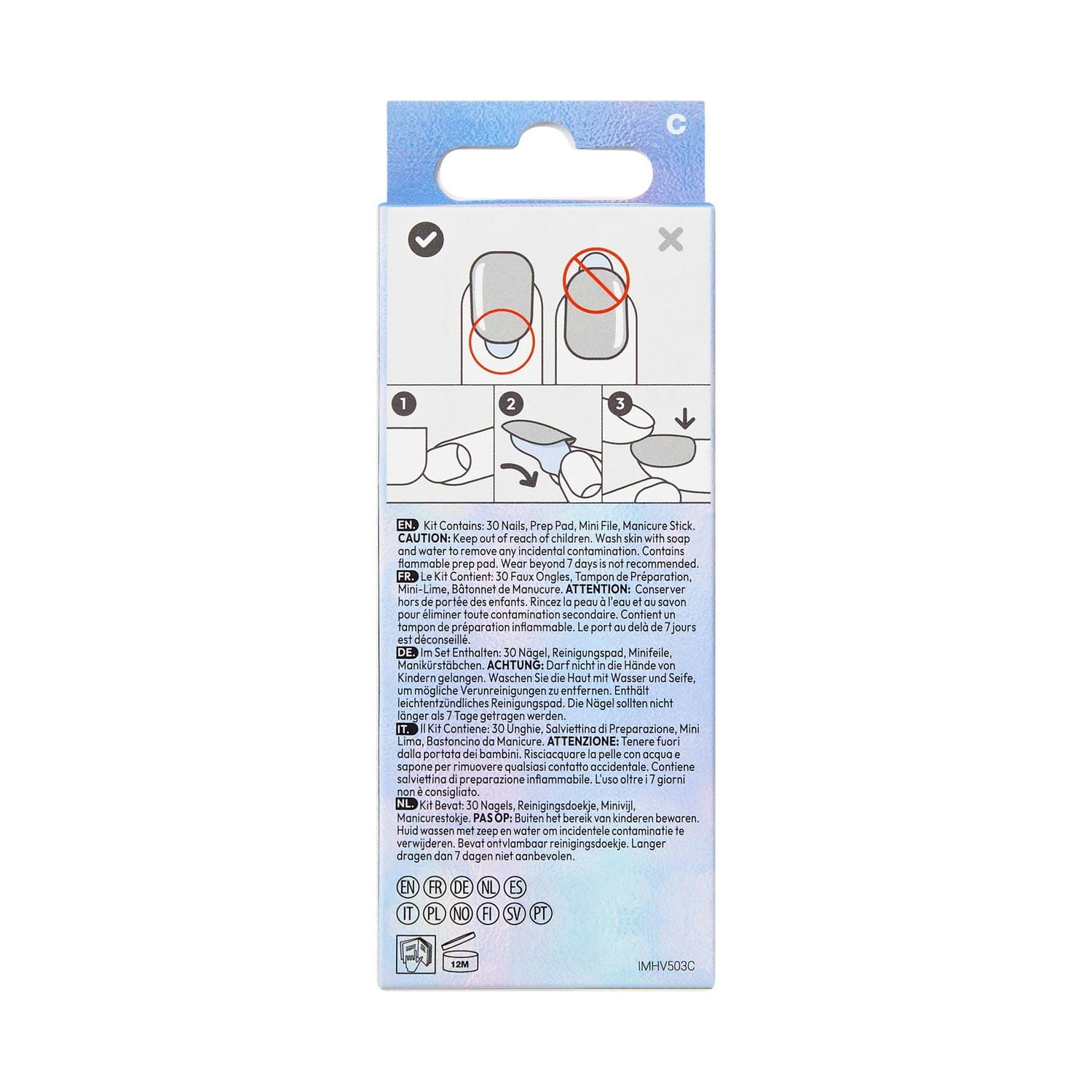 imPRESS Holiday Press-On Nails - Short Length - Coffin Shape - 30 Ct., imPRESS Holiday