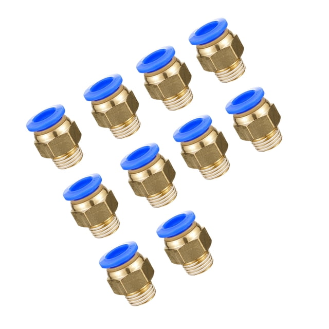 Conector de manguera neumática Speravity de latón roscado 10 piezas