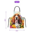 thumbnail image 5 of Welcome Spring Summer Basset Hound Portrait Flower Blue Sky Apron Bassets Dog Breed Lovers Gifts Idea for Cooking Grilling Baking Painting Gardening - 12001, 5 of 5