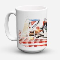 Carolines Treasures 1004CM15 Barqs oysters Coffee Mug 15 oz 15 ounce multicolor