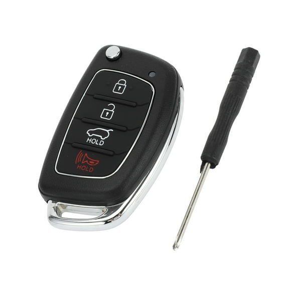 Unique Bargains 4 Buttons Keyless Entry Remote Fob Key Shell Case for Hyundai Tucson Santa Fe