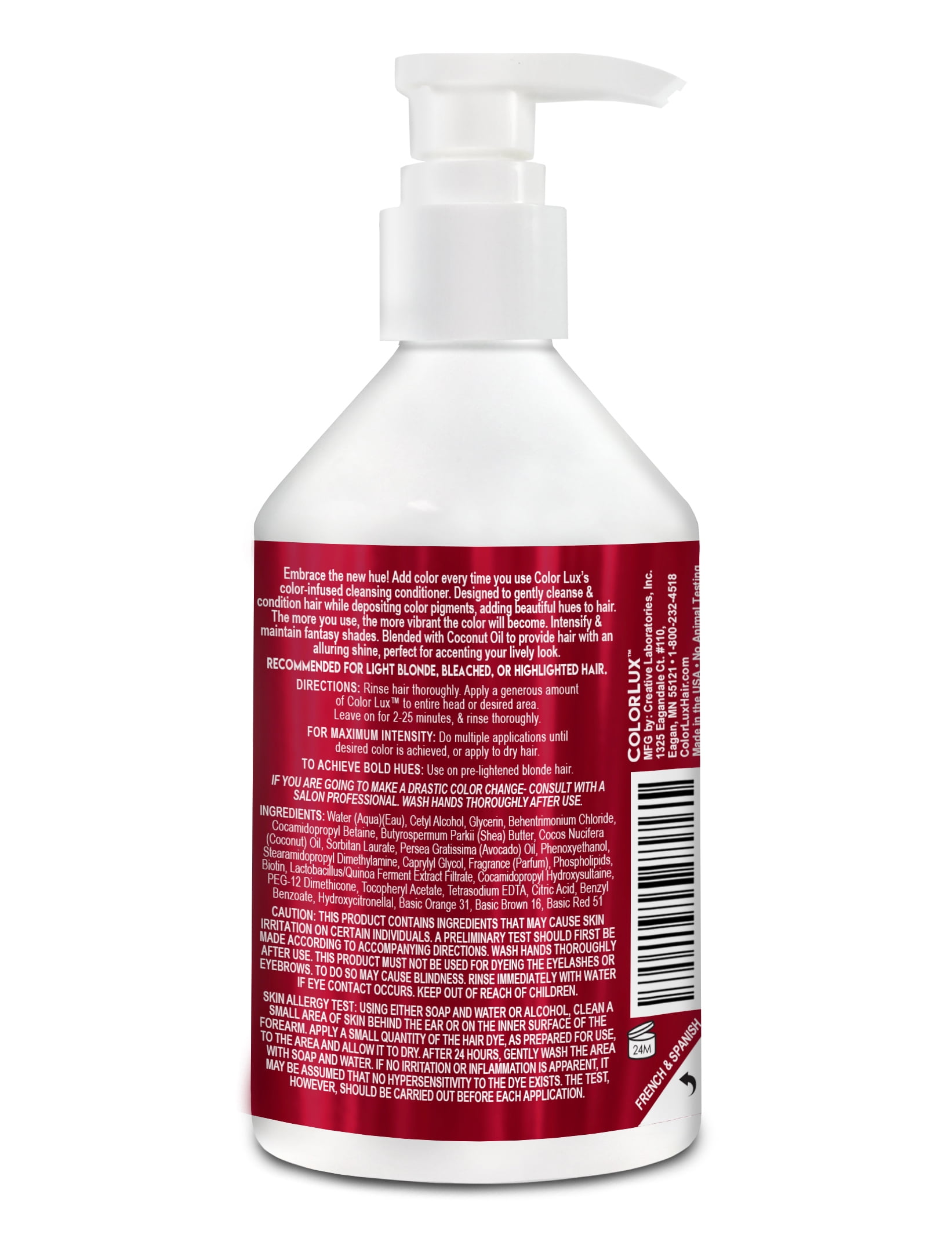 Color Lux Cleansing Conditioner Red 8.25oz, Pump Dispenser