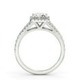 thumbnail image 3 of Spot Jewel 1.8 Ct Princess Cut Lab Created Diamond Engagement Ring – Halo Design with Split Shank and Cathedral Shank – 4 Prong Setting – Anniversary Jewelry Clearance Option, 3 of 4