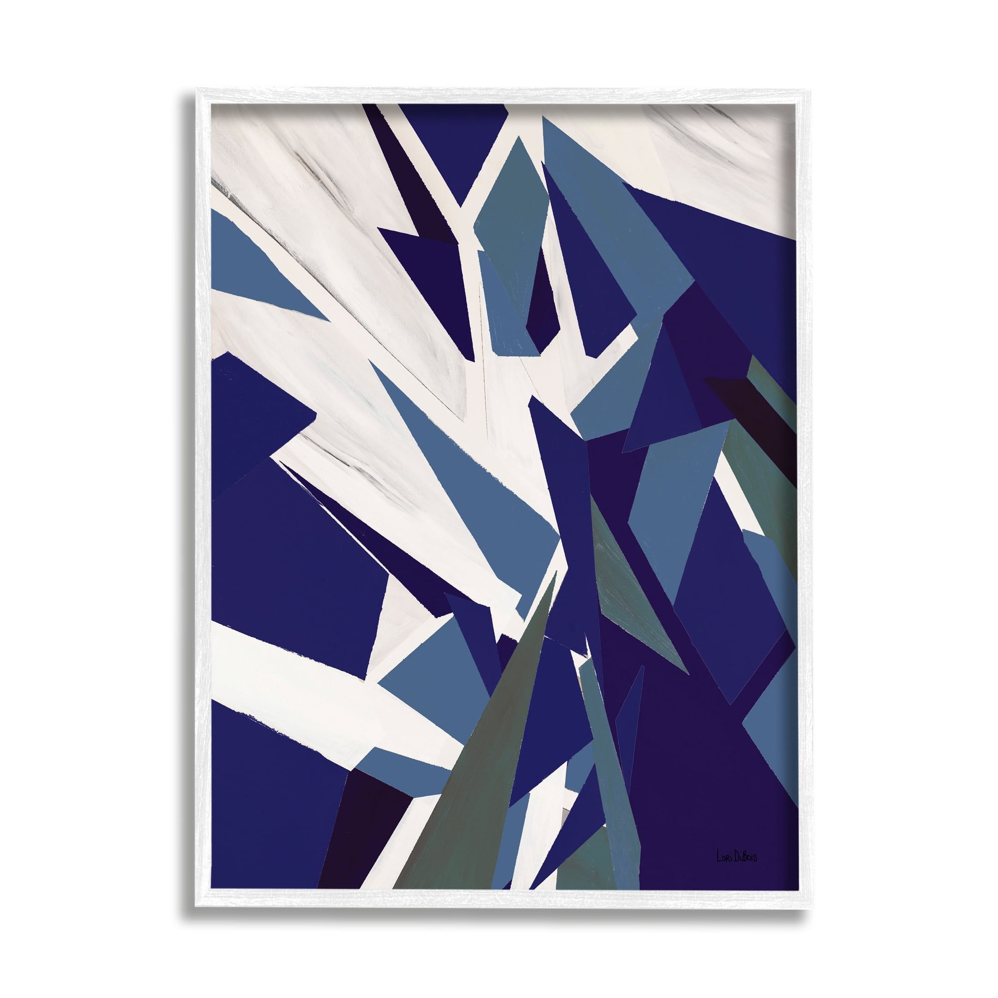 Stupell Industries Warping Polygons Dynamic Geometric Illustration Modern Abstraction,24 x 30, Design by Lori Dubois