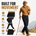 thumbnail image 6 of YAPPO Men's Hiking Cargo Pants, Lightweight Stretch Quick Dry Water Resistant Outdoor Work Pants with 8 Pockets, 6 of 7