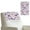 Butterfly Flower Purple, variant on COEQINE Recliner Headrest Covers PU Leather Headrest Protector with Hook and Loop Straps, Universal Head Rest Covers for Recliner Home Decor, 17x27 Inch, Gingerbread Man Snowman House Red