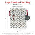 thumbnail image 3 of Gather & Knot Drawstring Christmas Gift Bags | 20" Large 16" Medium | Premium Canvas | Reusable Fabric Wrap for Holidays | Mix & Match | White Merry Christmas, 3 of 9